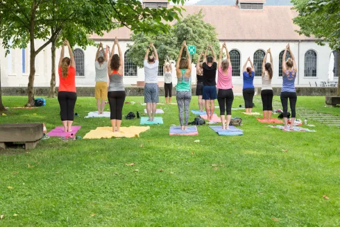 Yoga im Stadtgarten